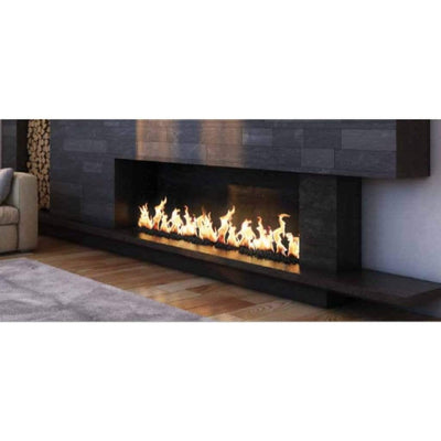 120" Linear Gas Fireplace (No Trough)- Dual 12" B-Vent | Mason-Lite Flame Authority