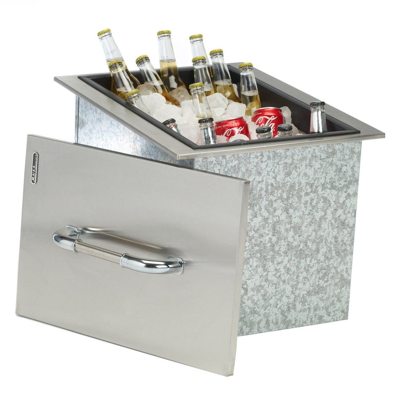 Bull Grills Stainless Steal Ice Chest with Condiment Tray 00002