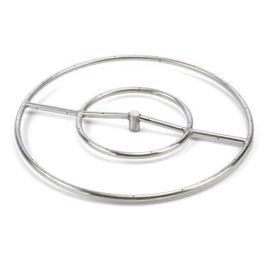 HPC Fire 18 inch Round Stainless Steel Natural Gas Burner FRS-18 KIT