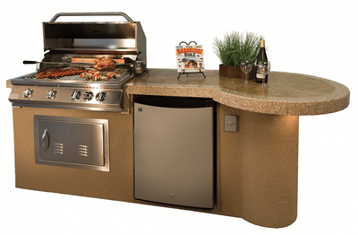 KoKoMo Grills 7'6" Maui With 33" Outdoor Kitchen BBQ Island Grill | Flame Authority - Trusted Dealer