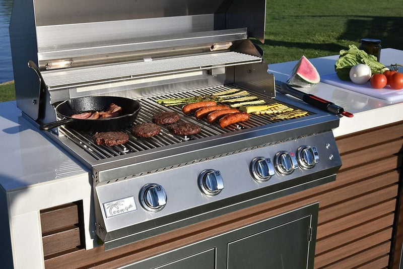 Kokomo Grills Professional Shiplap Built-In BBQ Island Outdoor Kitchen | Flame Authority - Trusted Dealer