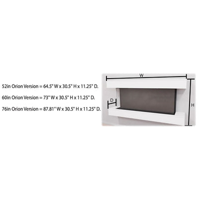 Modern Flames Orion Multi Heliovision Multi-Sided Electric Fireplace OR120-MULTI