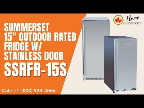 Summerset 15" Outdoor Rated Fridge w/Stainless Door SSRFR-15S