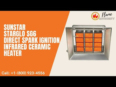 SunStar StarGlo SG6 Direct Spark Ignition Infrared Ceramic Heater