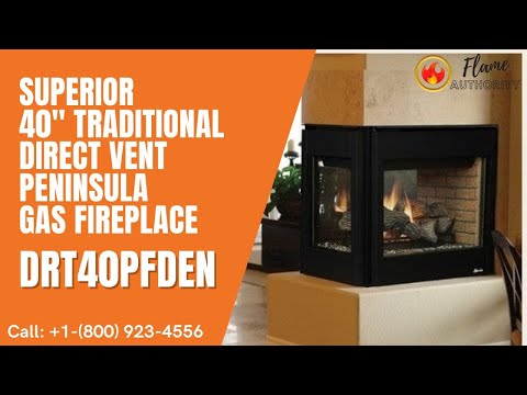 Superior 40 Direct Vent Traditional GAS Fireplace DRT4040 Natural GAS