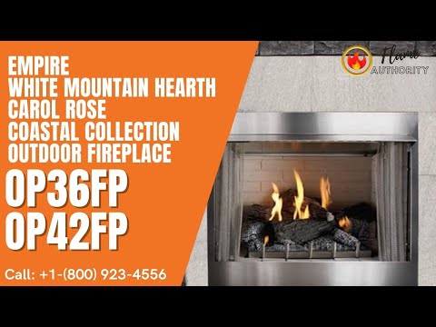 Empire White Mountain Hearth Carol Rose 42” Coastal Collection Outdoor Fireplace OP42FP