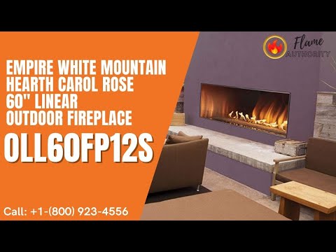 Empire White Mountain Hearth Carol Rose 60" Linear Outdoor Fireplace OLL60FP12S