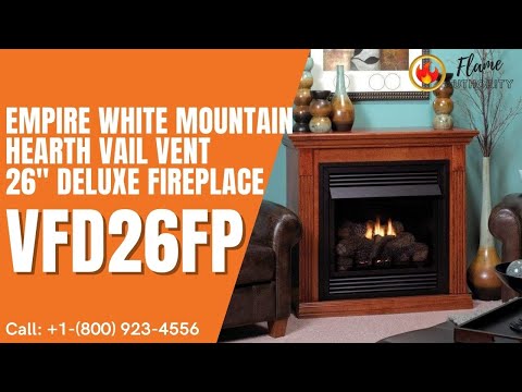36 Vail Premium See-Thru Vent Free Fireplace, Brick Liner (Millivolt/Pilot)  - Empire