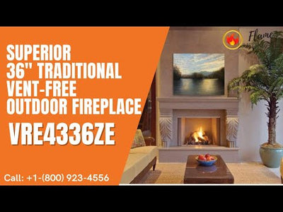 Superior 36" Traditional Vent-Free Outdoor Fireplace VRE4336ZE
