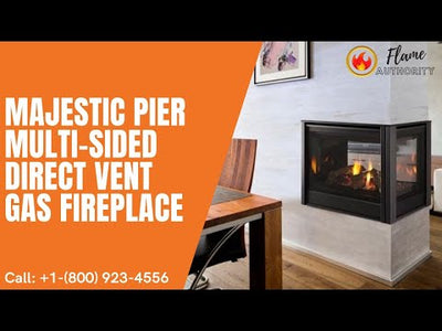 Majestic Pier 36" Multi-Sided Direct Vent Gas Fireplace PIER-DV36IN