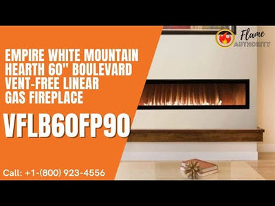 Empire White Mountain Hearth 60" Boulevard Vent-Free Linear Gas Fireplace VFLB60FP90