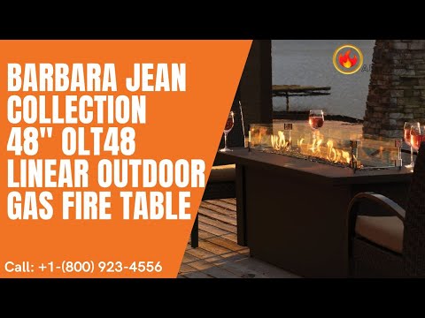 Barbara Jean Collection 48" OLT48 Linear Outdoor Gas Fire Table