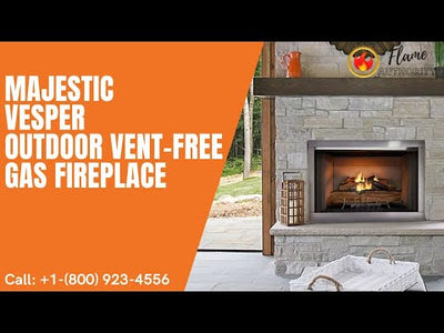 Majestic Vesper 36" Outdoor Vent-Free Gas Fireplace Firebox VOFB36