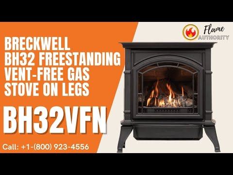 Breckwell BH32 Vent-Free Gas Stove on Legs BH32VFN – Flame Authority