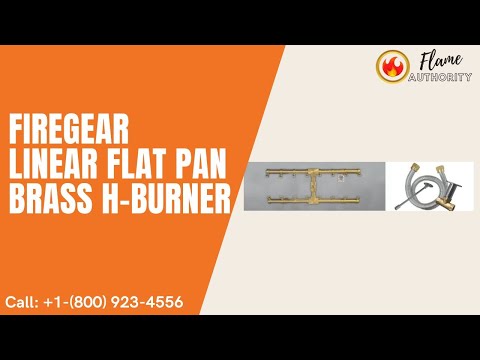 Firegear 60" Linear Flat Pan Brass H-Burner LOF-6010PS506MT