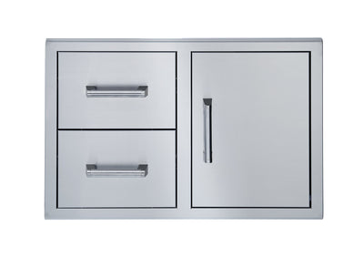 Broilmaster Single Door With Double Drawer, 34-In. BSAW3422SD