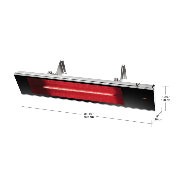 Dimplex DIR Series 36" Indoor/Outdoor Wall-Mounted Electric Infrared Heater DIR15A10GR