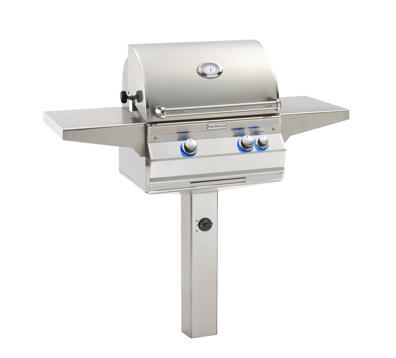 Fire Magic Aurora 24" In-Ground Post Mount Portable Gas Grill A430s