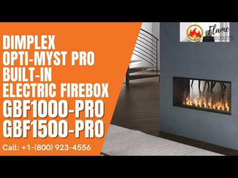 Dimplex 40 Opti-Myst Pro 1000 Built-In Electric Firebox GBF1000-PRO –  Flame Authority