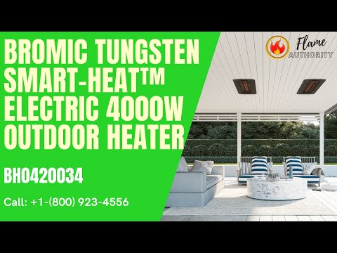 Bromic Tungsten Smart-Heat™ Electric 4000W Outdoor Heater BH0420034 - 44" 208V Black