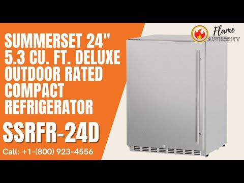 Summerset 24" 5.3 Cu. Ft. Deluxe Outdoor Rated Compact Refrigerator