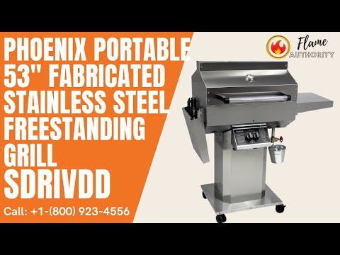 Phoenix Portable 53" Fabricated Stainless Steel Freestanding Grill SDRIVDD