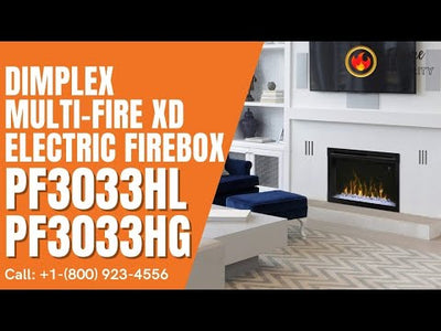 Dimplex Multi-Fire XD 33" Electric Firebox Realogs PF3033HL