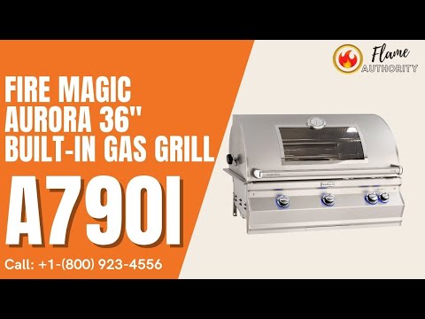 Fire Magic Aurora 36 Built-In Gas Grill with Backburner & Rotisserie –  Flame Authority