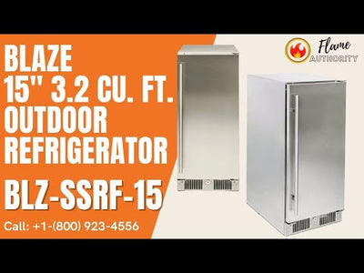 Blaze 15" 3.2 Cu.Ft. Outdoor Refrigerator BLZ-SSRF-15