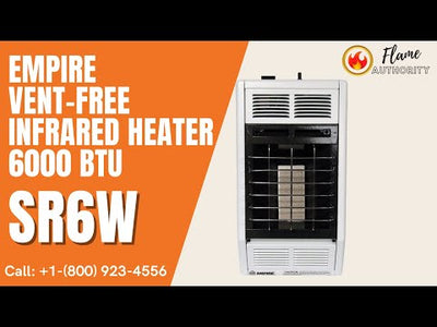 Empire Vent-Free Infrared Heater 6000 BTU SR6W