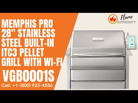 Memphis Pro 28" Stainless Steel Built-In ITC3 Pellet Grill with Wi-Fi VGB0001S