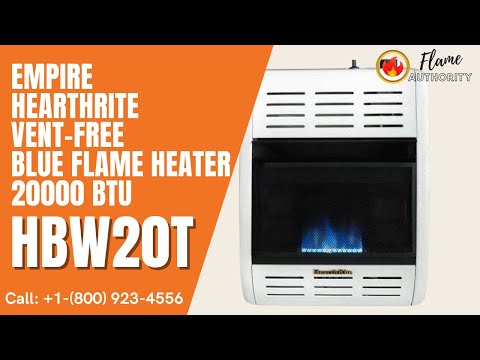 Empire HearthRite Vent-Free Blue Flame Heater 20000 BTU HBW20T – Flame ...