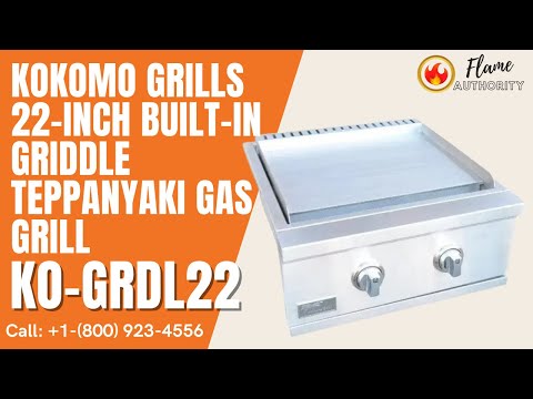 KoKoMo Teppanyaki, Griddle, Built-In BBQ Grill with Side Burner