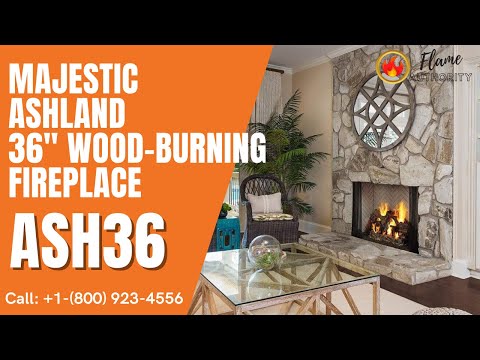Majestic ASH36 Ashland 36 Radiant Wood Burning Fireplace