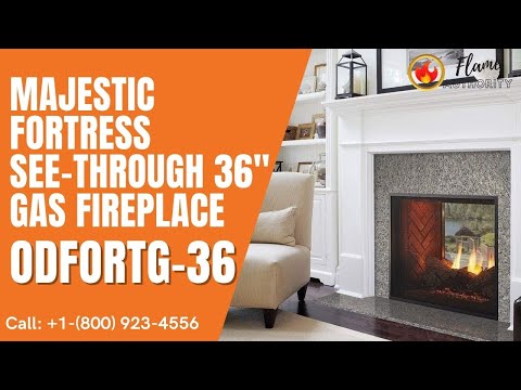 Majestic Fortress See-Through 36" Direct Vent Gas Fireplace ODFORTG-36