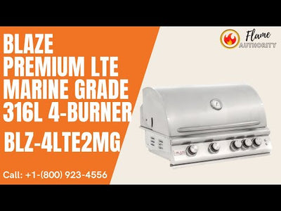 Blaze Premium LTE Marine Grade 316L 4-Burner Gas Grill BLZ-4LTE2MG