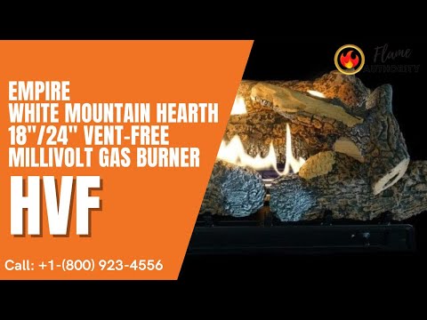 Empire White Mountain Hearth 18"/24" Vent-Free Millivolt Gas Burner HVF
