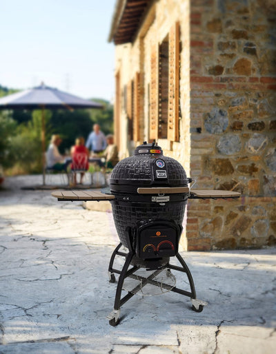 Icon Black Grill 32" Deluxe Elite Kamado Grill CGXR402BDELUXE