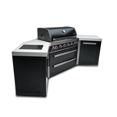 Mont Alpi Black Stainless Steel Island Grill with 45 Degree Corner MAi805-BSS45