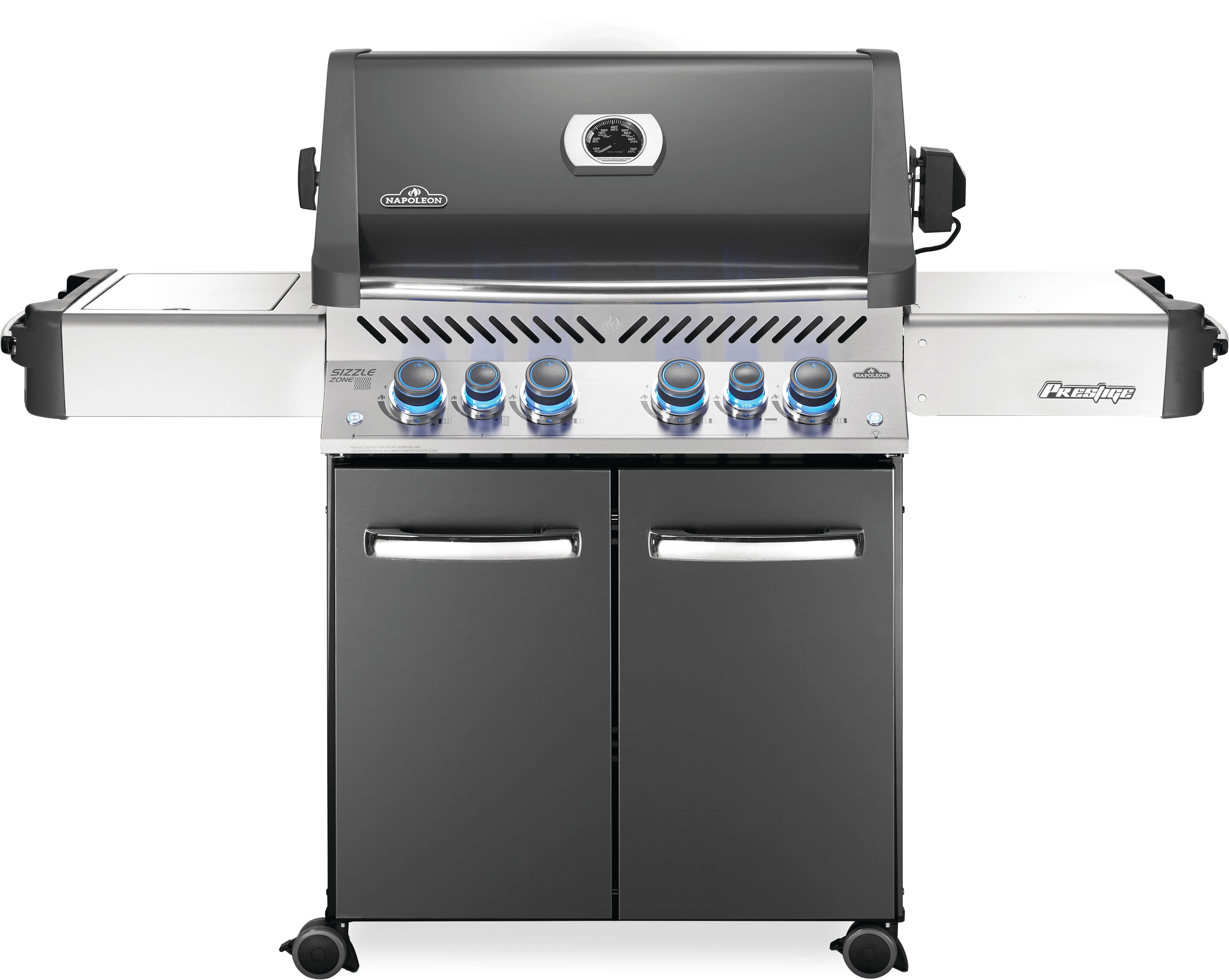 Jeg klager passager Ung dame Napoleon Prestige 500 RSIB Gray Natural Gas Grill P500RSIBNCH-3 – Flame  Authority