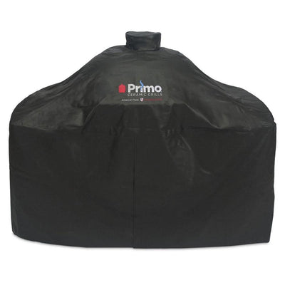 Primo Grill Cover for Oval Series in Cart with tables PG00414 | Flame Authority - Trusted Dealer