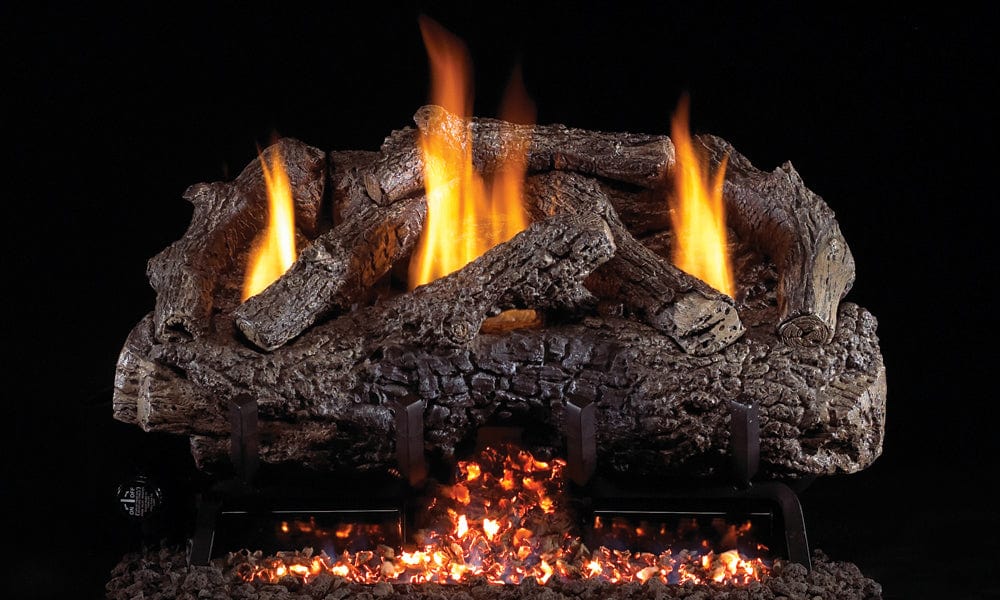 Real Fyre 24 Charred Frontier Oak Gas Log Set CHFR-24 – Flame Authority