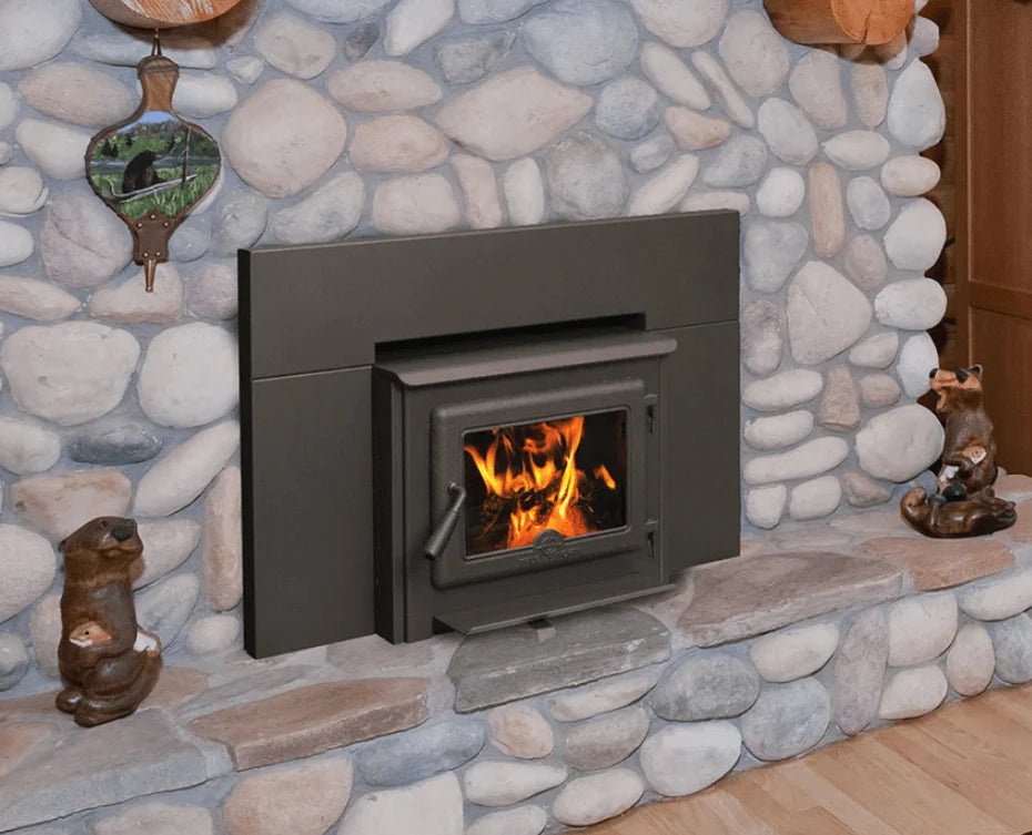 True North TN10 Freestanding Wood Stove with Legs and Blower Kit