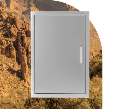 Wildfire Vertical 27 x 20-inch Single Stainless Steel Door WF-VSD2027