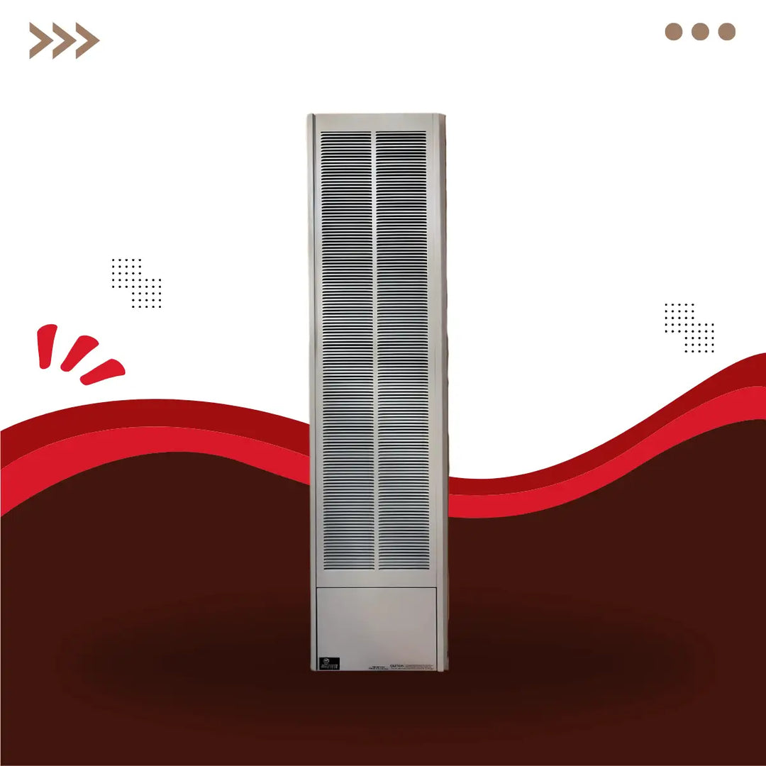 Empire Heating Systems gravity wall furnace series tall vented wall heater with louvered front panel, efficient gas heating solution for homes and indoor spaces