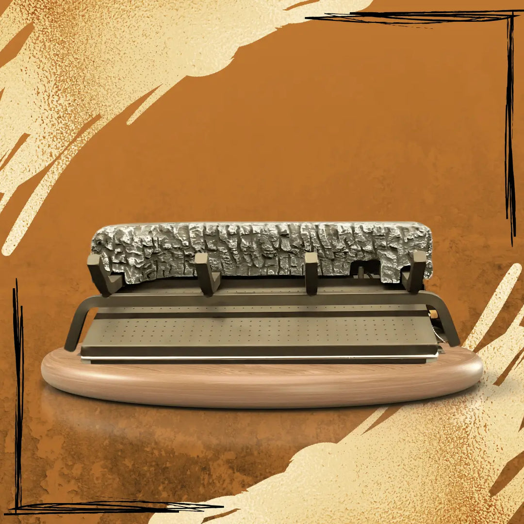 Empire White Mountain Hearth Elite Radiant Burner collection with perforated gas burner base and realistic ceramic log for efficient radiant heat display