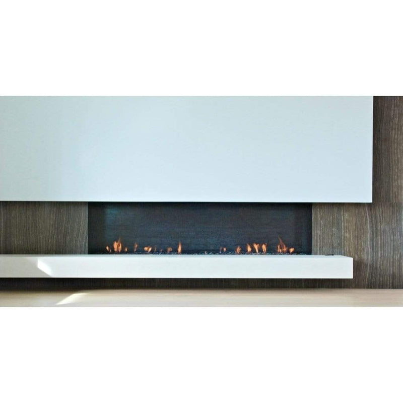 108" Linear Gas Fireplace - Dual 12" B-Vent | Mason-Lite Flame Authority