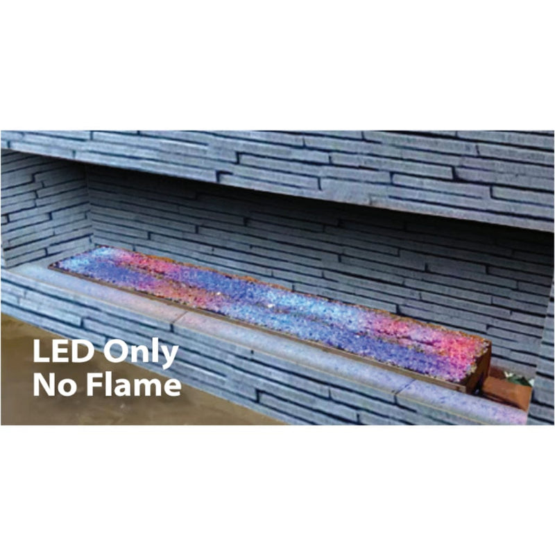 72" Linear Drop-In Burner With LED Lights For Use With LMFP72 | Mason-Lite Flame Authority