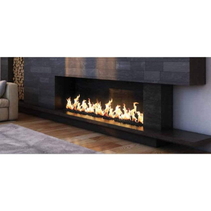 84" Linear Gas Fireplace (No Trough)- 12" B-Vent  | Mason-Lite Flame Authority