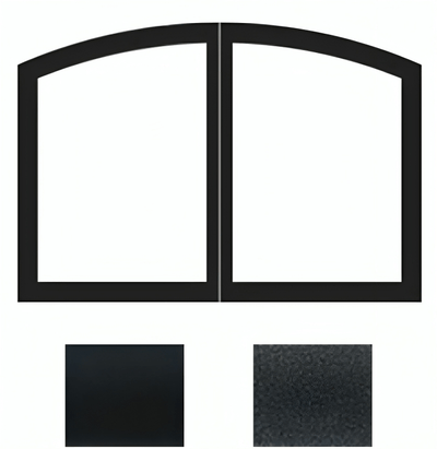 American Heart Black Arch Door Set 